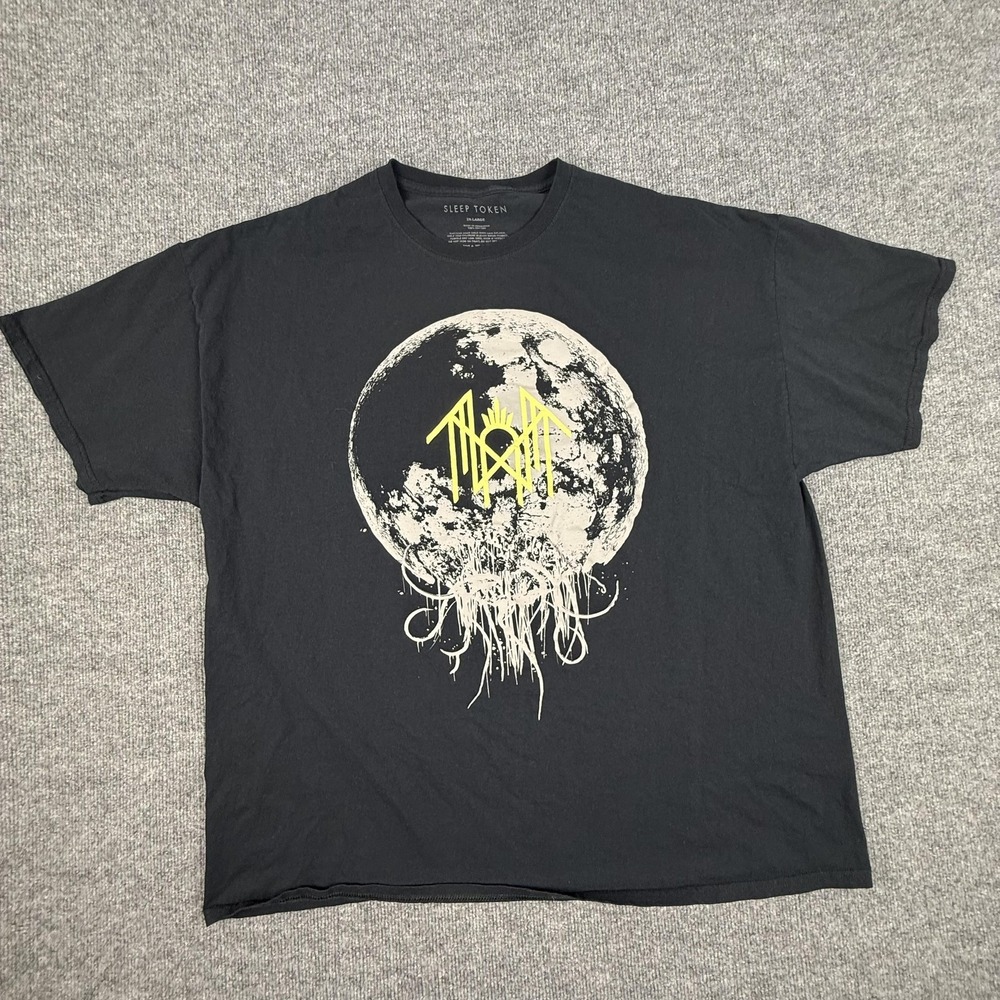 Sleep Token Shirt Mens 2XL Black Moon Logo Graphic Band T-Shirt Tee‎ Metal
